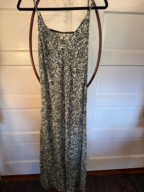 Floral Maxi Dress Flowy Lightweight Summer Slip Dress L